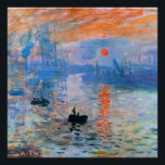 Monet - Impression, Sunrise Perfect Poster<br><div class="desc">Sunrise,  beroemd schilderij van Claude Monet.</div>
