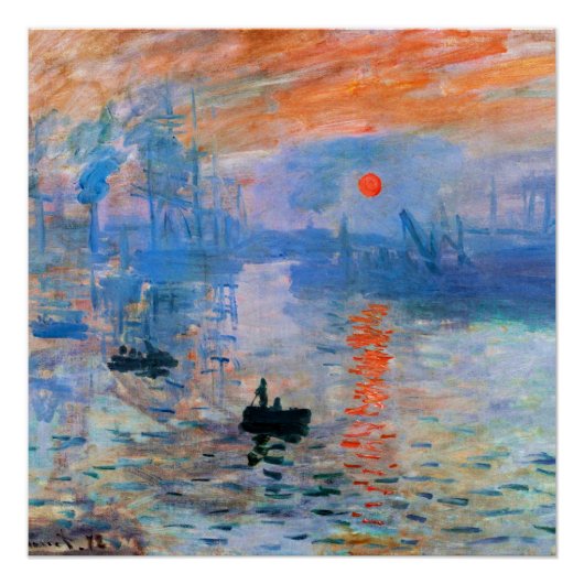 Monet - Impression, Sunrise Perfect Poster (Voorkant)