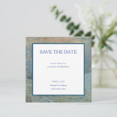 Monet Impression Sunrise Professional Minimalist Save The Date (Staand voorkant)