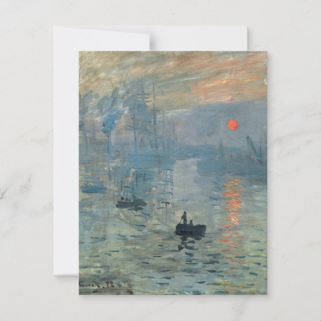 Monet Impression Sunrise Soleil Levant Painting (Voorkant)