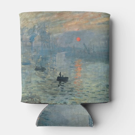 Monet Impression Sunrise Soleil Levant Painting Blikjeskoeler (Achterkant)