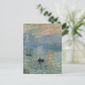 Monet Impression Sunrise Soleil Levant Painting Briefkaart (Staand voorkant)