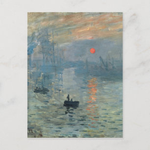 Monet Impression Sunrise Soleil Levant Painting Briefkaart