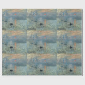 Monet Impression Sunrise Soleil Levant Painting Cadeaupapier (Vlak)