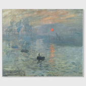 Monet Impression Sunrise Soleil Levant Painting Cadeaupapier (Vlak)