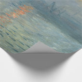 Monet Impression Sunrise Soleil Levant Painting Cadeaupapier (Hoek)
