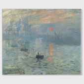 Monet Impression Sunrise Soleil Levant Painting Cadeaupapier (Vlak)