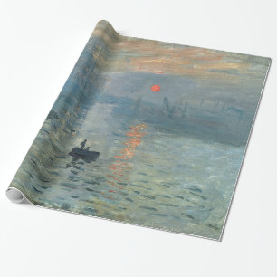 Monet Impression Sunrise Soleil Levant Painting Cadeaupapier