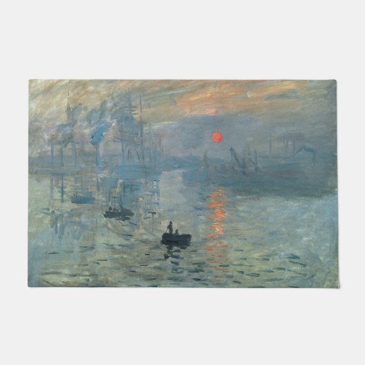 Monet Impression Sunrise Soleil Levant Painting Deurmat (Voorkant)