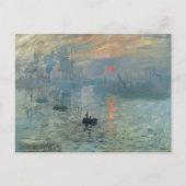 Monet Impression Sunrise Soleil Levant Painting Feestdagenkaart (Voorkant)