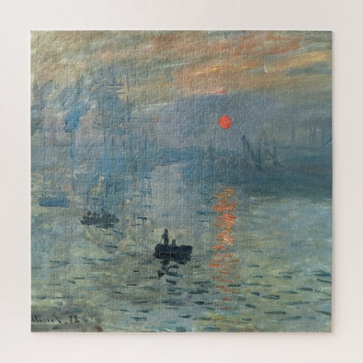 Monet Impression Sunrise Soleil Levant Painting Legpuzzel (Verticaal)