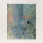 Monet Impression Sunrise Soleil Levant Painting Legpuzzel (Verticaal)