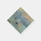 Monet Impression Sunrise Soleil Levant Painting Servet (Hoek)