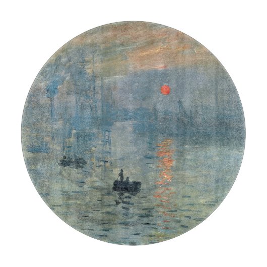 Monet Impression Sunrise Soleil Levant Painting Snijplank (Voorkant)