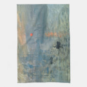 Monet Impression Sunrise Soleil Levant Painting Theedoek (Verticaal)