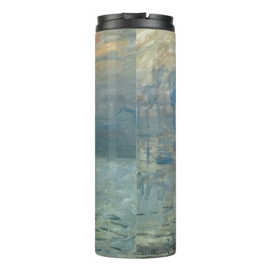Monet Impression Sunrise Soleil Levant Painting Thermosbeker (Achterkant)