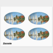 Monet Impressionisme Boats Sticker (Vel)
