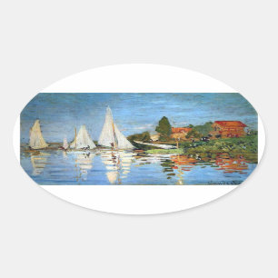 Monet Impressionisme Boats Sticker