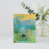 Monet Impressionisme Sunrise Invitaties Kaart (Staand voorkant)