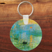 Monet Impressionisme Sunrise Sleutelhanger (Voorkant)