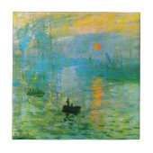 Monet Impressionisme Sunrise Tile Tegeltje (Voorkant)