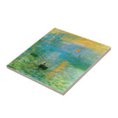 Monet Impressionisme Sunrise Tile Tegeltje (Zijkant)