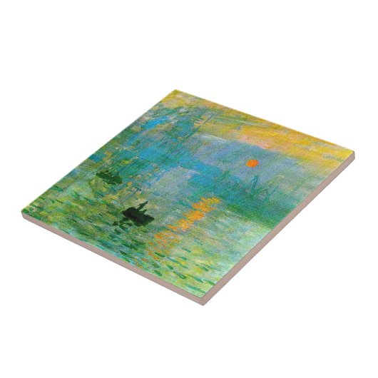 Monet Impressionisme Sunrise Tile Tegeltje (Zijkant)