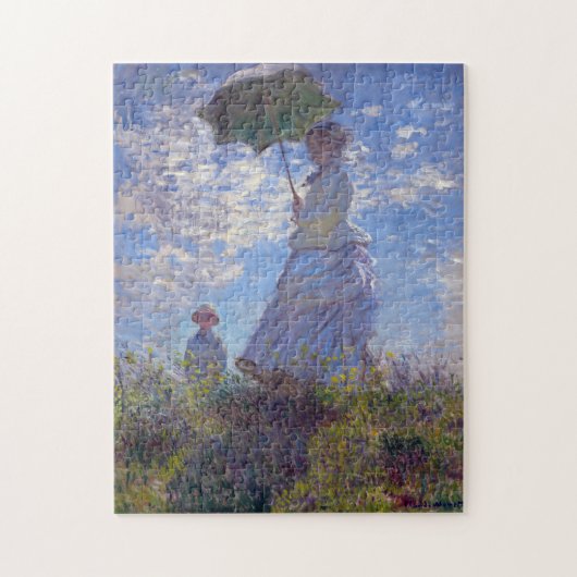 Monet Impressionist People Woman met een Parasol C Legpuzzel (Verticaal)
