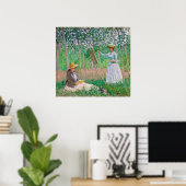 Monet, in de Bossen bij Giverny Poster (Thuiskantoor)