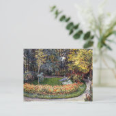 Monet - In de tuin, beroemd schilderij Briefkaart (Staand voorkant)