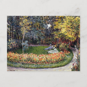 Monet - In de tuin, beroemd schilderij Briefkaart