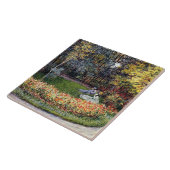Monet - In de tuin, beroemd schilderij Tegeltje (Zijkant)