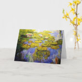 Monet Inspired Lily Pads Kaart (Gele Bloem)