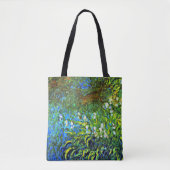 Monet - Iris aan de Zee muur Tote Bag (Voorkant)