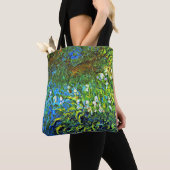 Monet - Iris aan de Zee muur Tote Bag (Dichtbij)