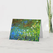 Monet - Iris bij de Zee Roos Pond Kaart (Voorkant)