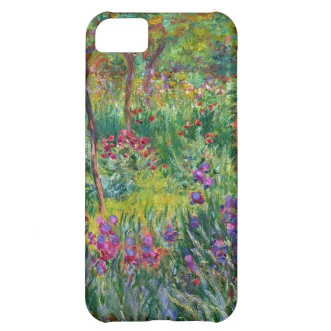 Monet Iris Garden in Giverny iPhone Case (Achterkant)