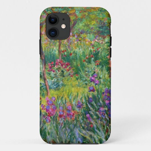 Monet Iris Garden in Giverny iPhone Case (Achterkant)
