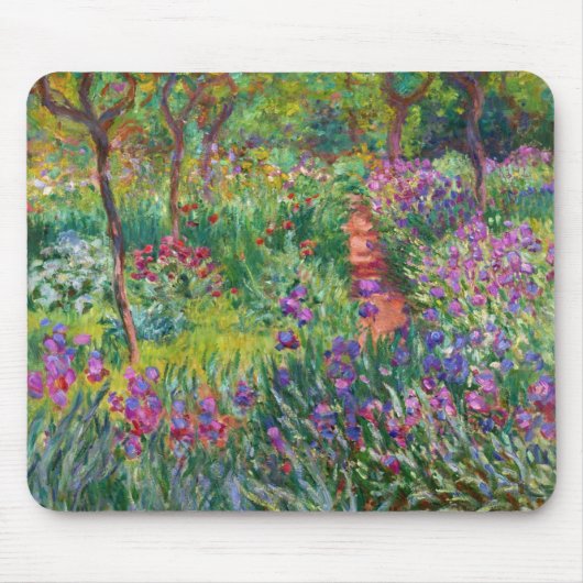 Monet Iris Garden op de Muismat Giverny (Voorkant)