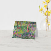 Monet Iris Garden op Giverny Note Card Kaart (Gele Bloem)