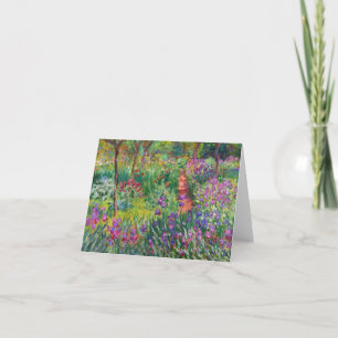 Monet Iris Garden op Giverny Note Card Kaart