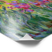 Monet Iris Garden op Giverny Photo Print Foto Afdruk (Hoek)