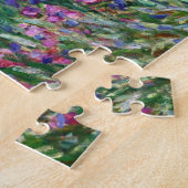 Monet Iris Garden op Giverny Puzzle Legpuzzel (Zijkant)