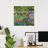 Monet Iris Garden op het Poster Giverny (Thuiskantoor)