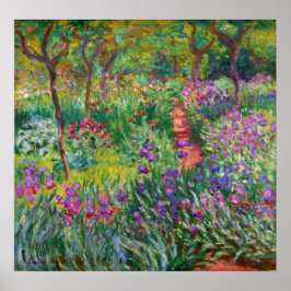 Monet Iris Garden op het Poster Giverny