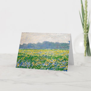 Monet - Iris-veld op Giverny Kaart