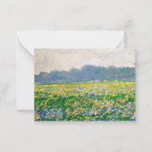 Monet - Iris-veld op Giverny Notitiekaartje (Voorkant)