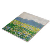 Monet - Iris-veld op Giverny Tegeltje (Zijkant)