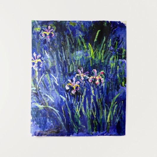 Monet - Irises, beroemd schilderij Wandkleed (Voorkant)