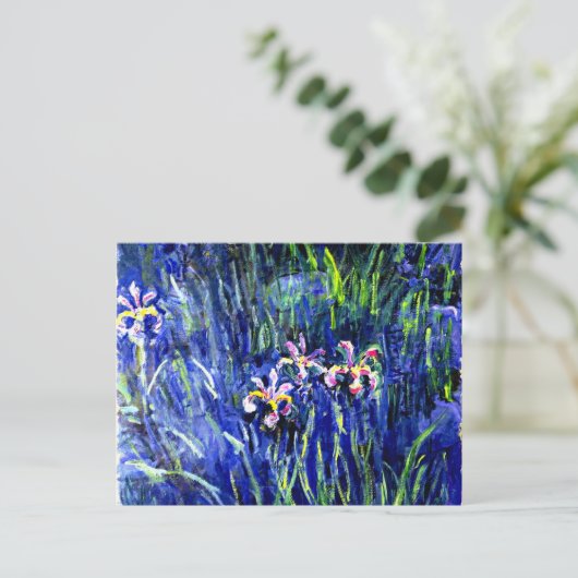 Monet - Irises Briefkaart (Staand voorkant)